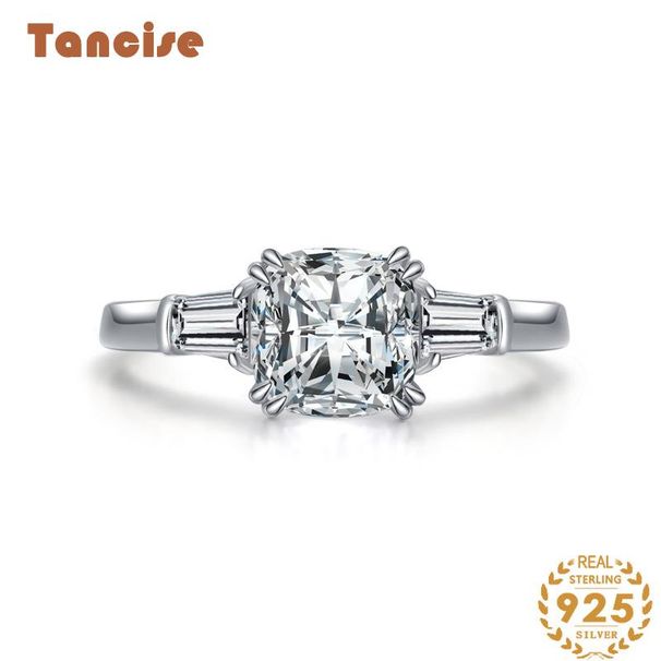 Tancise Anello in argento con zirconi classici Gioielli da donna Promessa di nozze Regalo per feste_voghion.com