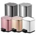 Stainless Steel Step Trash Can – Silent Pedal, 5L/7L/9L/12L For Kitchen, Bathroom & Living Room (Modern Design, Anti-Fingerprint)_voghion.com