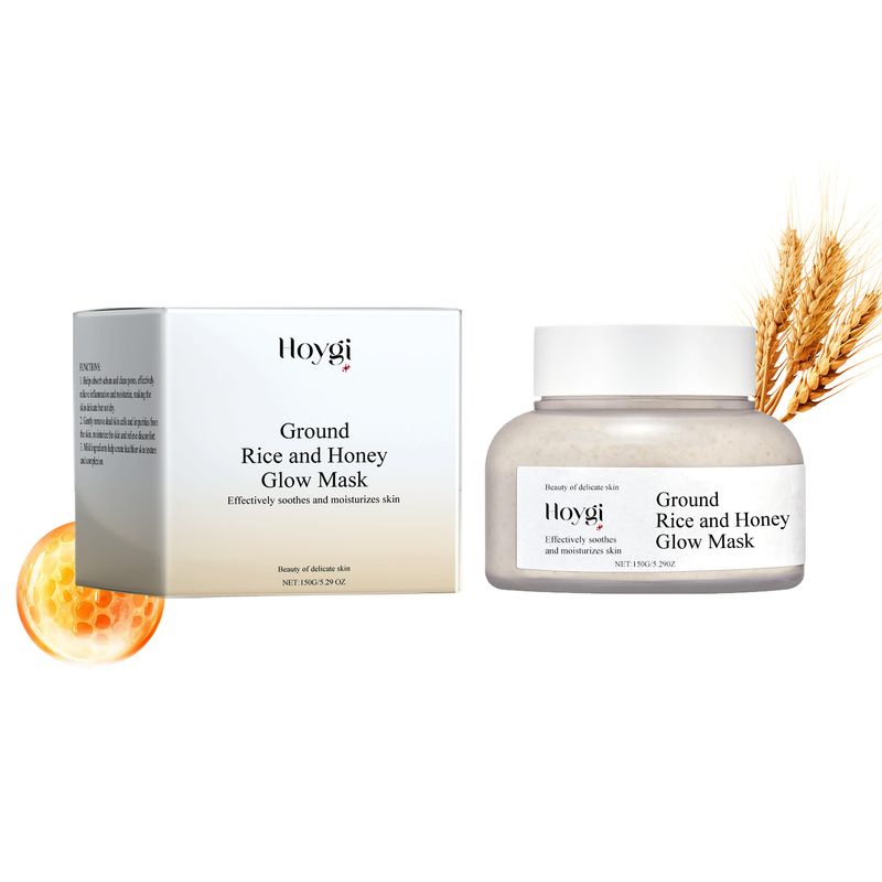Masque hydratant et éclaircissant au miel de riz Hydratant, nourrissant et améliorant l'éclat de la peau du visage_voghion.com