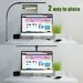 Double Head LED Clip Remote Control Desk Architect Table Lamp For Home Office Lighting Color Modes And 5 Dimmable_voghion.com