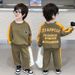 Ropa para niños Traje de terciopelo de otoño e invierno para niños 2024, nuevo y elegante traje de dos piezas informal y atractivo para niños de otoño e invierno a la moda_voghion.com