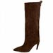Fashion Pointed Toe Simple Elegant Solid Color Straight 2025 New Versatile High Heel Boots For Women_voghion.com