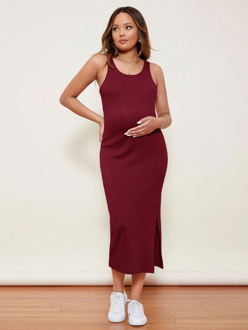 2024 Spring/Summer New Wear Knitted Tank Top Pregnant Women's Skirt_voghion.com