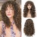 Synthetic Clip-in New Wigs For Women Small Curly High Temperature Wire Headpieces Fluffy Short Curly Hair_voghion.com
