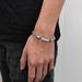 Bracciale 1PC Diamanti Chiusura Acciaio inossidabile Gioielli in titanio Catena intrecciata Accessori da uomo in oro_voghion.com