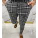 Herrenbekleidung Herren große karierte gestreifte farblich passende Freizeithose_voghion.com