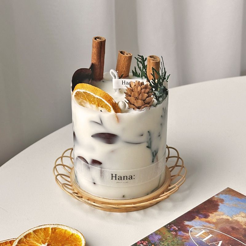 Forest Letter Handmade Dried Aromatherapy Candle Eternal Flower Cinnamon Bedroom Niche Ornament Gift Souvenir_voghion.com