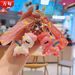 Cartoon Colorful Unicorn PVC Soft Rubber 3D Figurine Keychain Gift Exquisite Backpack Pendant_voghion.com