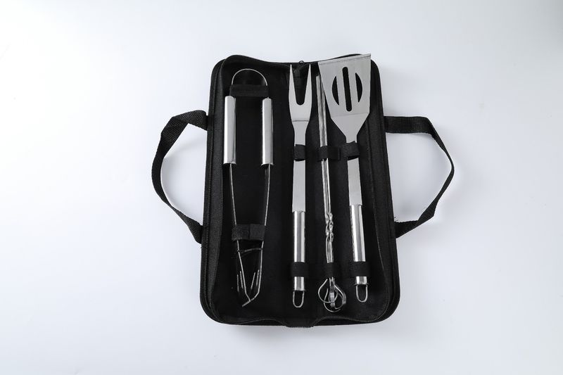 Outdoor Grill Set 9-Piece Gift Bag Stainless Steel Barbecue Supplies Tools BBQ Grilling Combo_voghion.com