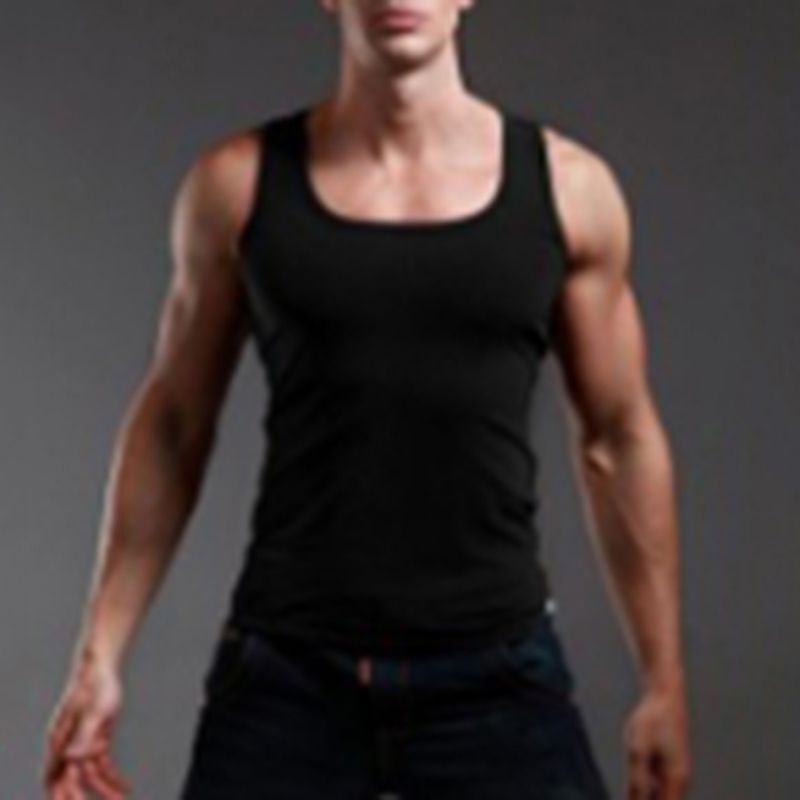 Heren Casual Tank Zomer Hoge kwaliteit Bodybuilding Fitness Muscle Singlet Mann Kleding Kleding Slim Fit West_voghion.com