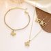 Set di gioielli Accessori moda donna Temperamento Personalità Farfalla Collana Orecchini Bracciale Set 3 pezzi_voghion.com