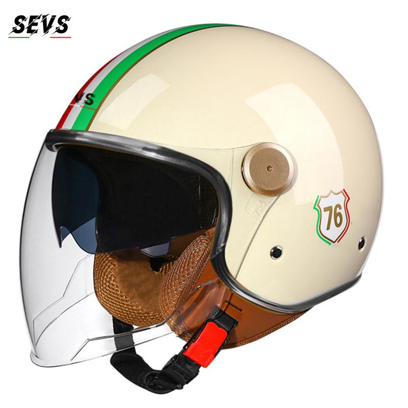 Casco de motocicleta con doble espejo, certificado 3C, para hombre y mujer, ligero y apto para todas las estaciones, con protección solar y cálido._voghion.com