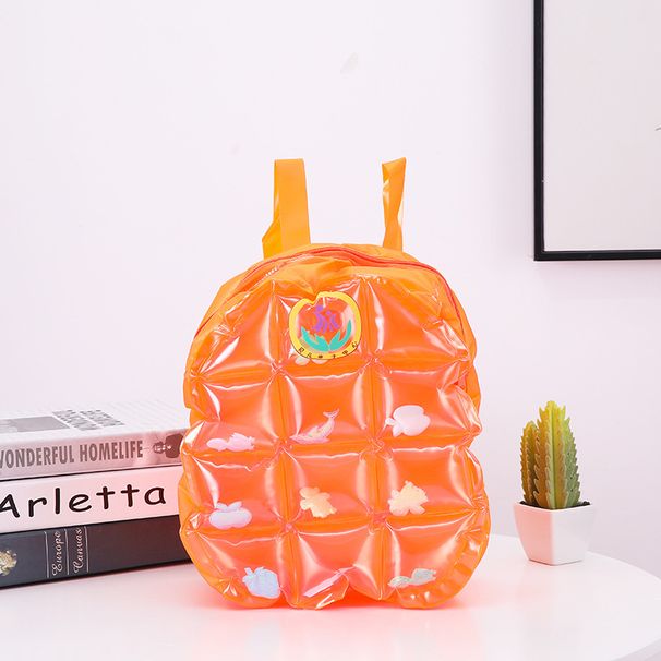 New Inflatable Load Reduction Backpack PVC Inflatable Bag Children's Primary School Schoolbag Jelly Color Cartoon Backpack_voghion.com