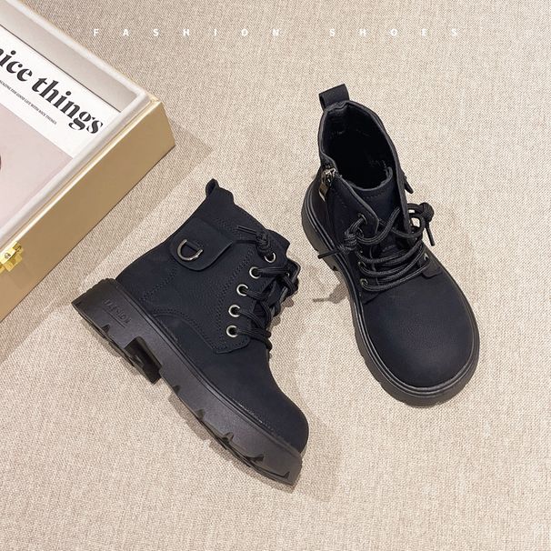 Tüdrukute Martin 2024 uus kollektsioon poiste mustad lühikesed saapad, Oxygen laste kevad- ja sügisene väljaanne_voghion.com