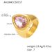 Square Sugar Personalized Retro Diamond Set Stainless Steel Zircon Water Drop Shaped Cut Surface Zircon Ring For Women_voghion.com