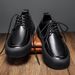 Genuine 2024 spring new high-end brown leather men's business British breathable commuting casual shoes_voghion.com