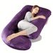 62-Inch U-Shape Pregnancy Maternity Pillow For Full Body Support – Lightweight & Medium Soft, Ergonomic Design For Enhanced Sleep & Comfort_voghion.com
