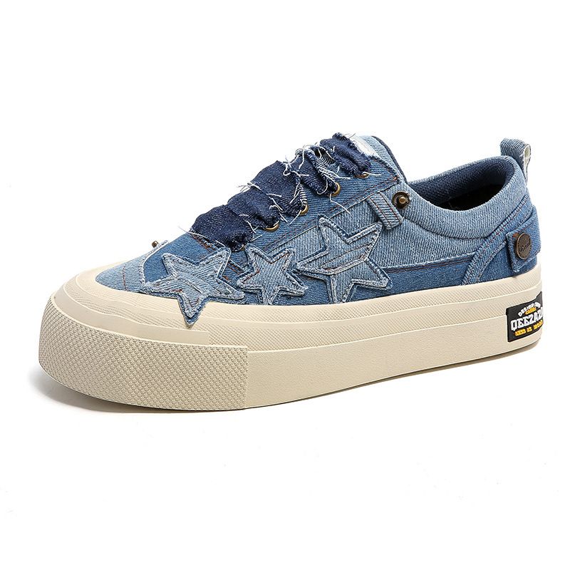 National Tide Couple All Match Ins Wind Trend Sports Star Sneakers Nuove scarpe di tela con suola spessa retrò primaverili e autunnali_voghion.com