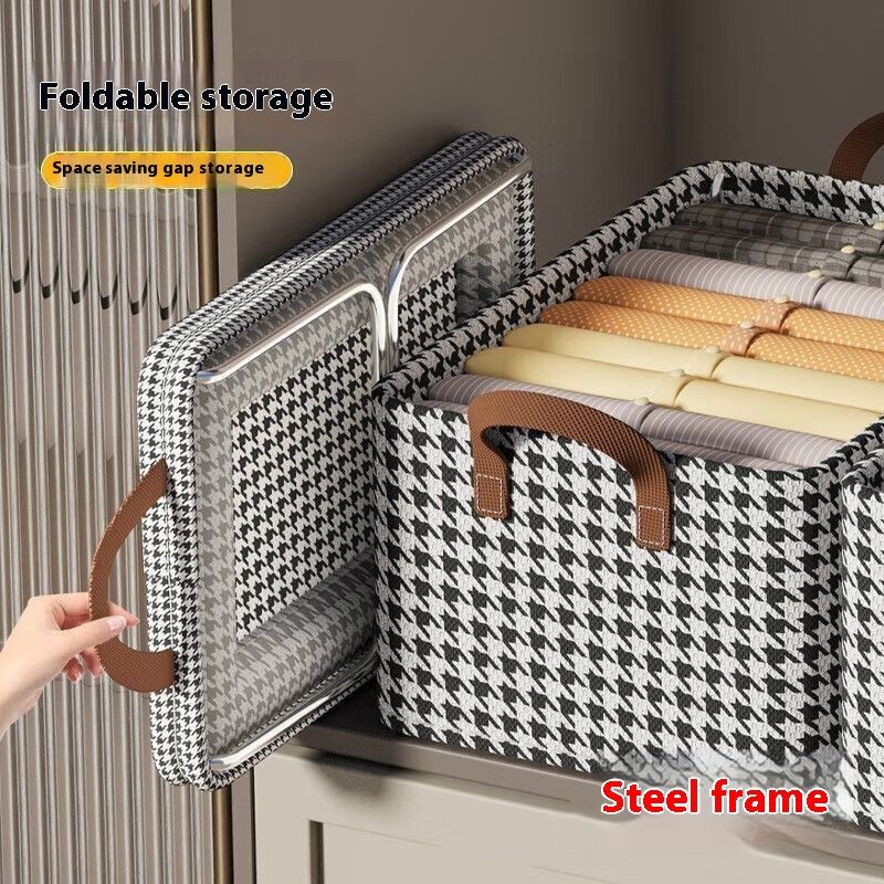 Thousand Boxes Clothes Clothing Steel Frame Thickened Storage Box Drawer Type Dormitory Organizer Wardrobe Mildew_voghion.com