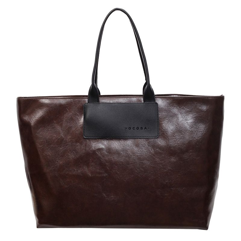 New Large Capacity Women's Fashionable Short Trip Single Compartment 2025 Autumn Winter Tote Shoulder Bag_voghion.com