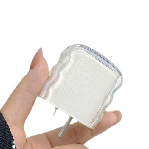 Kompatybilny z 15-calowym etui ochronnym do ładowarki 20 W, odporny na pęknięcia, trójwarstwowy, falisty, układający się w stos, przezroczysty_voghion.com