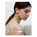 New Style Cold Style Hollow Leaf Earrings Exaggerated Atmosphere High End Ear Hooks Niche Temperament Design Earrings For Women_voghion.com
