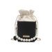 Borsa a secchiello con catena di perle 2025, design di nicchia con un tocco di lusso, borsa a tracolla con una sola spalla, mini telefono_voghion.com