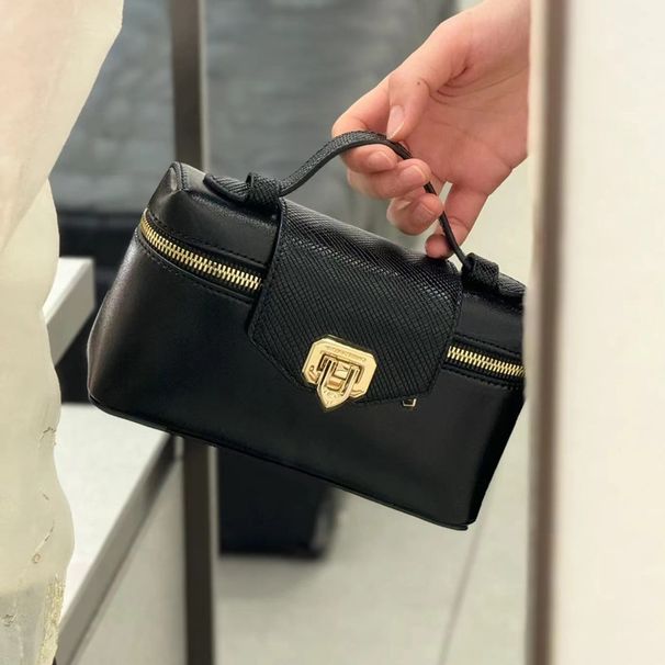 2025 Little C's New Lunch Box Mini Borsa a mano Piccola quadrata Denim Versatile Moda Monospalla Tracolla Borsa per il trucco_voghion.com