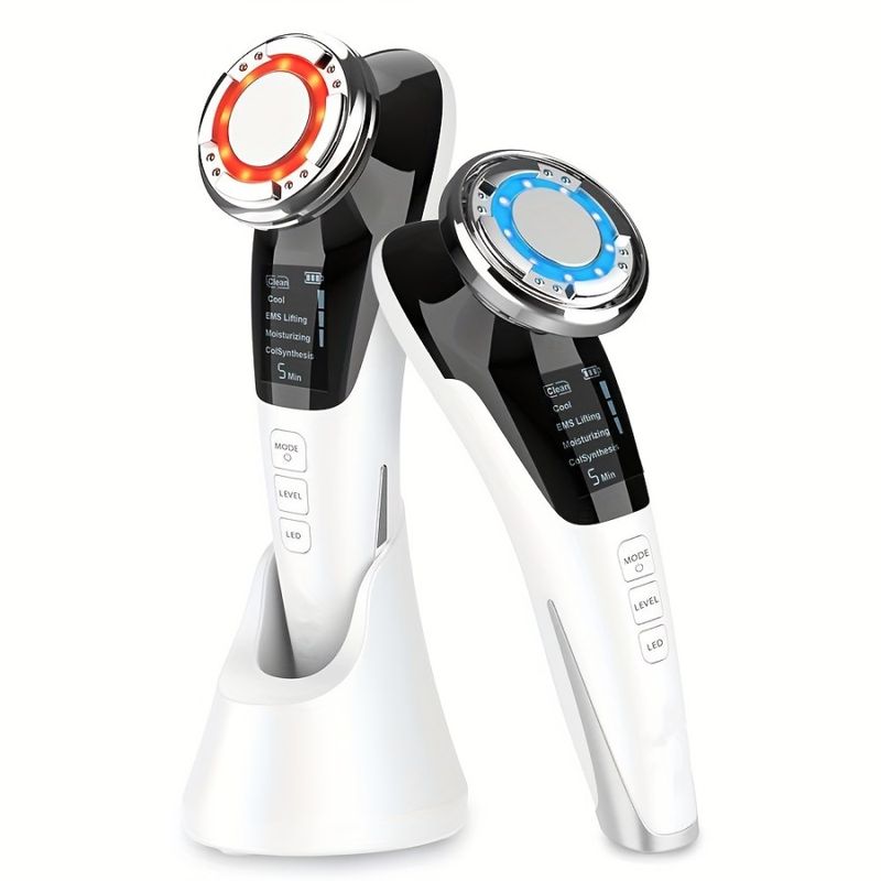 Facial Mesotherapy Electroporation LED Photon Skin Care Face Lifting Tighten Wrinkle Removal Eye Care RF Skin Tightening Machine_voghion.com