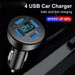 USB Car Fast Charging Phone Adapter For IPhone 16 15 Samsung Xiaomi Huawei Quick Charger 3.0 Charger With Digital Display_voghion.com