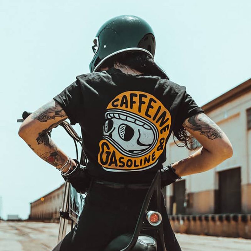 Camisetas femininas plus size manga curta branca (estampadas nas costas)_voghion.com