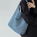 Denim Woven Bag Large Capacity Tote Bag Single Shoulder Underarm Bag Women's Casual Bag_voghion.com