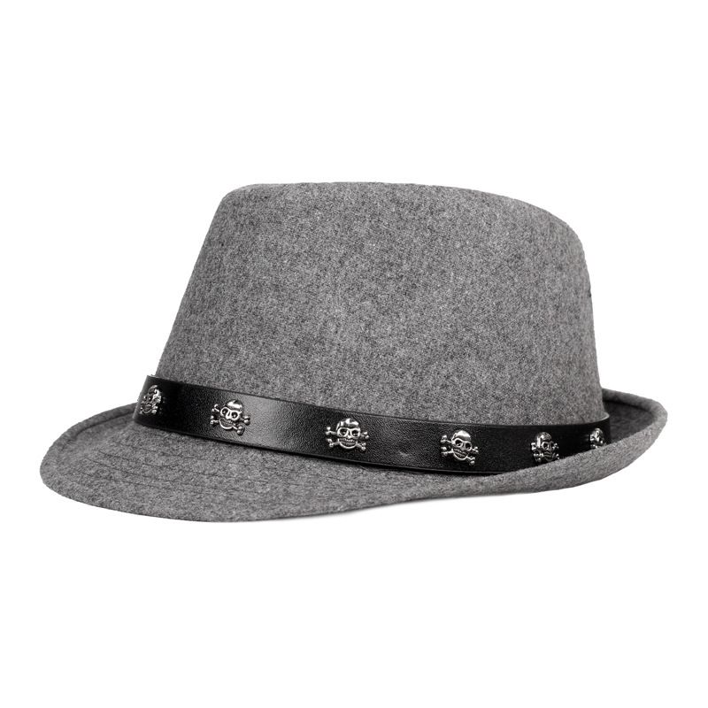 Chapeau haut de forme en laine pour hommes et femmes, de haute qualité, à la mode, français, décontracté, vintage, jazz, classique, cadeau_voghion.com