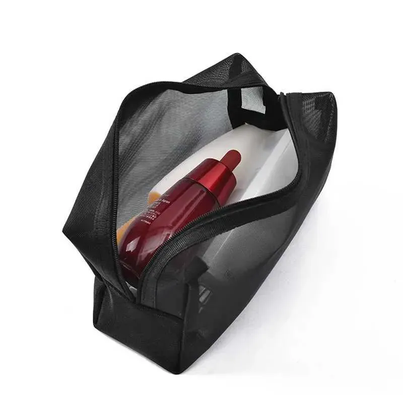 Sminkborste reseorganisatör för män skönhetsverktyg nätset tvättpåse förvaringstillbehör Y241023_voghion.com