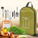 Cooking Utensil Organizers Bag Handbag Camping Travel Storage Bag Picnic Hiking Outdoor Camping Utensil Set Cooker Pouch_voghion.com