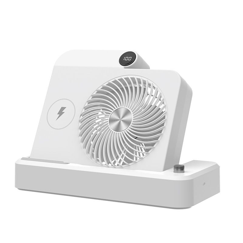 Versatile Desktop & Standing USB Fan With Remote Control - Ultra Quiet, 6-Speed Adjustable, Powerful Airflow, Rechargeable Battery, 12H+ Runtime_voghion.com
