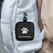 New Paw Print Coin Purse Waterproof Leather Zipper Storage Multifunctional Outdoor Dog Food Bag_voghion.com