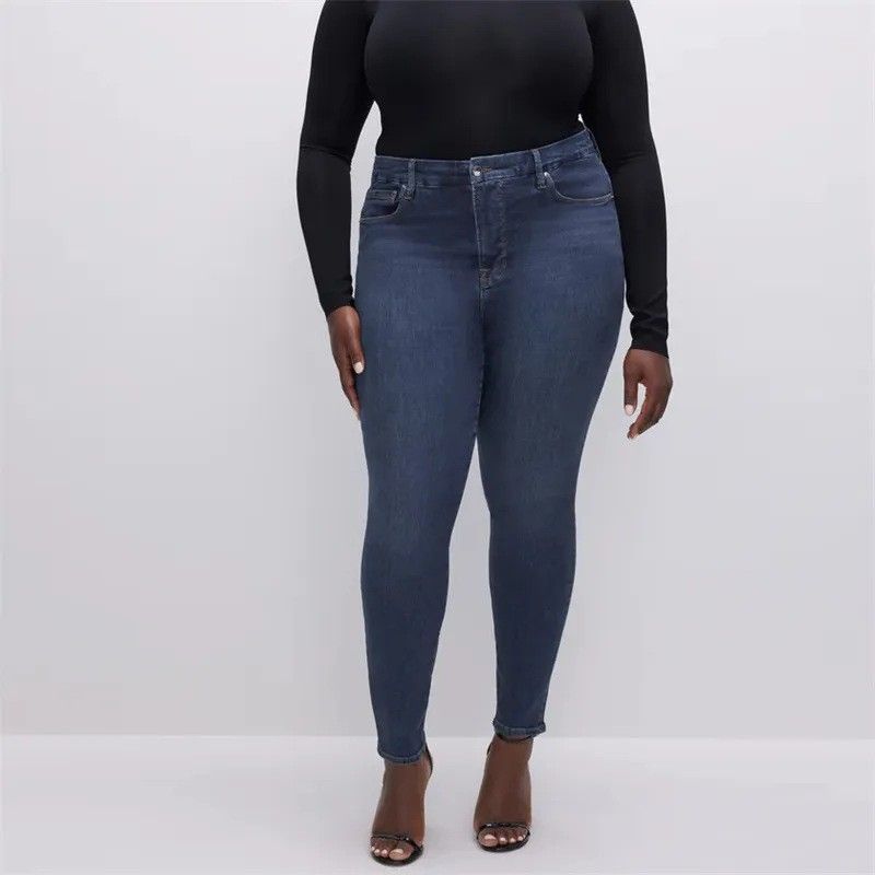 Abbigliamento da donna Jeans elasticizzati da donna di grandi dimensioni Pantaloni di grandi dimensioni che sollevano la pancia e i fianchi_voghion.com