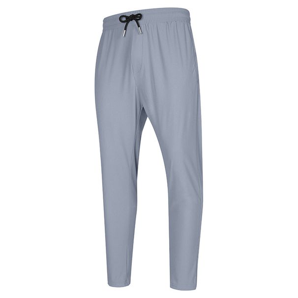 "Men's Quick-Dry Ice Silk Joggers - Lightweight Nylon Running Pants For Gym, Hiking & Travel, Breathable Cropped Fit With Stretch Comfort_voghion.com