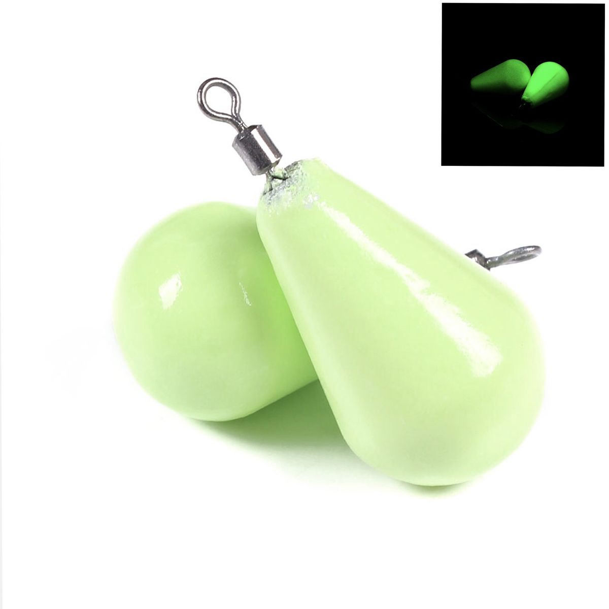 Luminous Water Drop Through Heart Anchor Fish Lure Casting Aid Fishing Lead Sinker_voghion.com