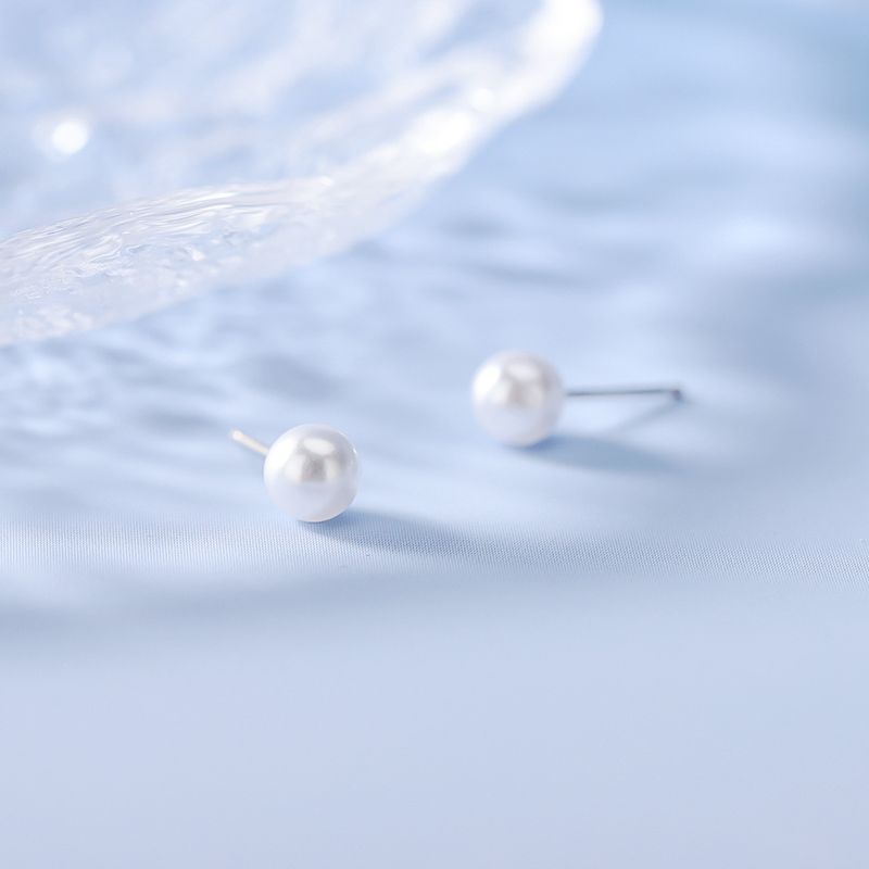 Pearl Stud For Women Fashion High-end Sense Light Luxury Simple Style Exquisite Niche Earrings Versatile Accessories_voghion.com