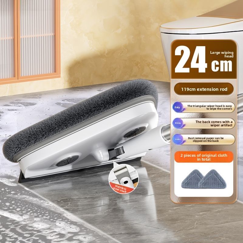 Jiabanshou Triangle Mop Household Kitchen Ceiling One-Sweep Clean Dust Removal Wall Cleaning Artifact_voghion.com