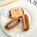 Kawai Biscuit Coin Bags Headphone Organizer Key Cards Storage Bag Kid Schoolbag Pendant_voghion.com