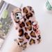 Plush leopard print suitable for iphone13promax Apple 12/11 mobile phone case XS/XR girl 78plus soft case_voghion.com