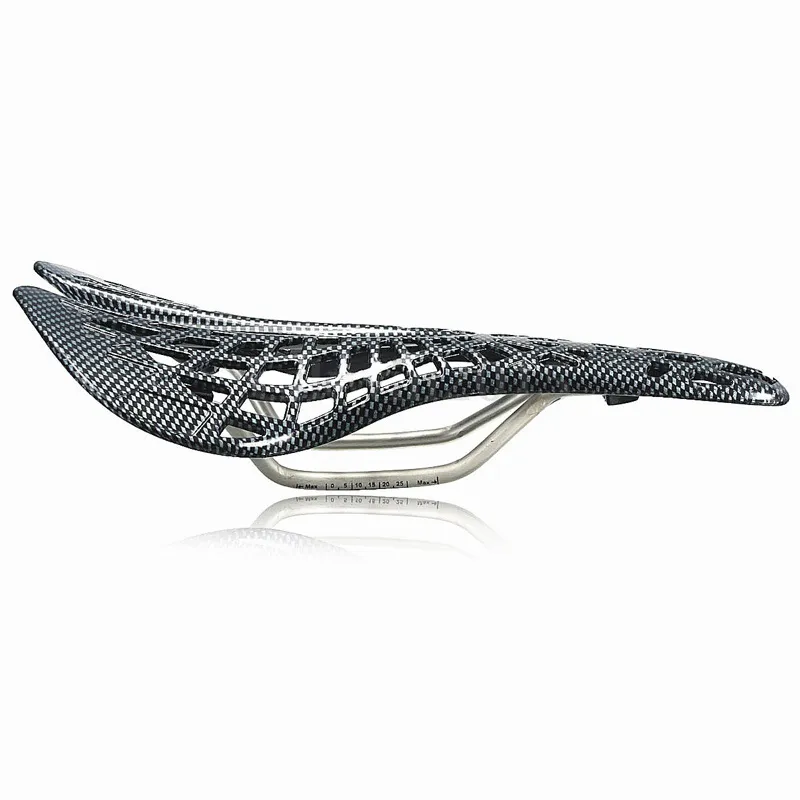 Bicycle Carbon Fiber Single Bike Comfortable Breathable Spider Cushion Riding Saddle_voghion.com