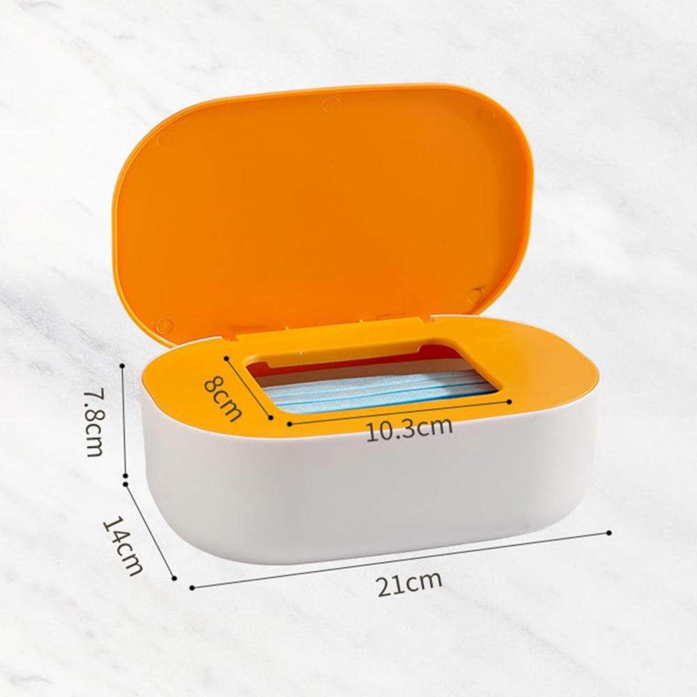 Aufbewahrungsbox für Gesichtsmasken, große Kapazität, staubdicht, aus PP mit abgerundeten Kanten, wasserdicht, für Zuhause_voghion.com