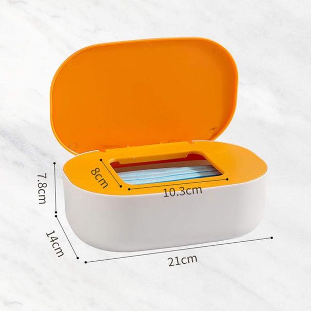 Aufbewahrungsbox für Gesichtsmasken, große Kapazität, staubdicht, aus PP mit abgerundeten Kanten, wasserdicht, für Zuhause_voghion.com