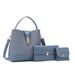 Borsa a secchiello da donna alla moda - Elegante borsa a spalla e a tracolla con più tasche per l'uso quotidiano (nero, beige, blu navy, marrone, rosa)_voghion.com