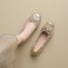 Temperament egg roll single shoe women's ballet flats soft soled slip-on_voghion.com
