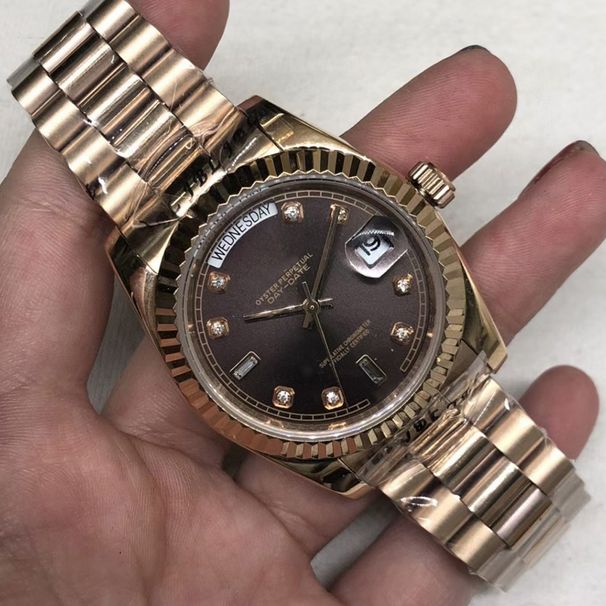 Laojia Tooth Ring Rose Double Calendar DD Log Automatic Xitai Movement Mechanical Watch_voghion.com